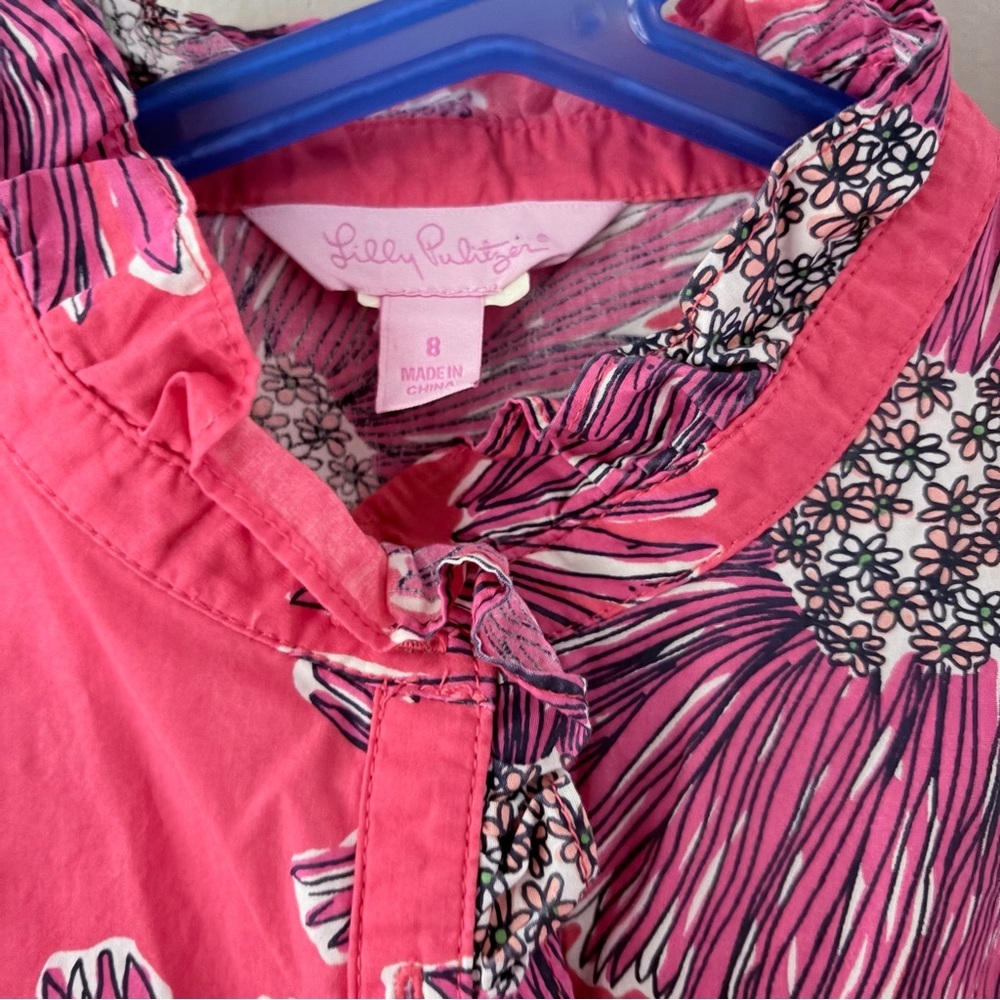 Girls Lilly Pulitzer Floral Dress - Picture 2 of 3